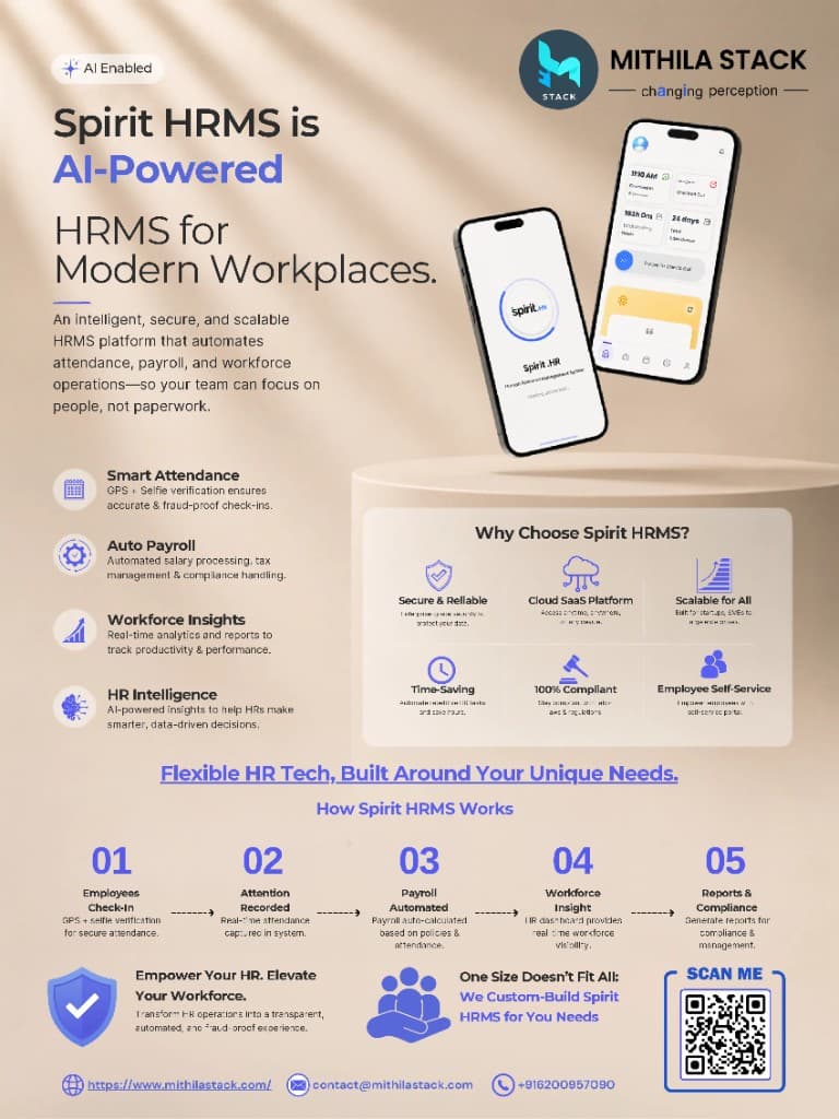 Spirit HRMS — AI-Powered HRMS for Modern Workplaces