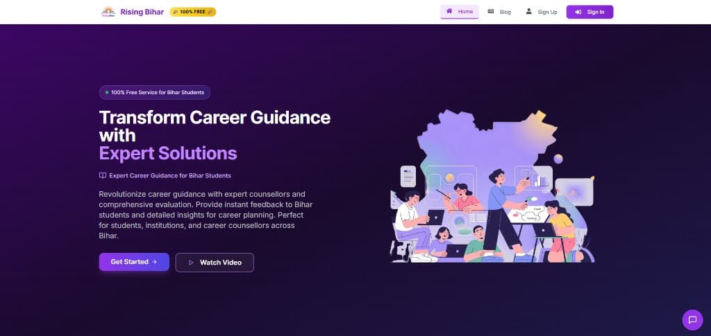 Rising Bihar education platform