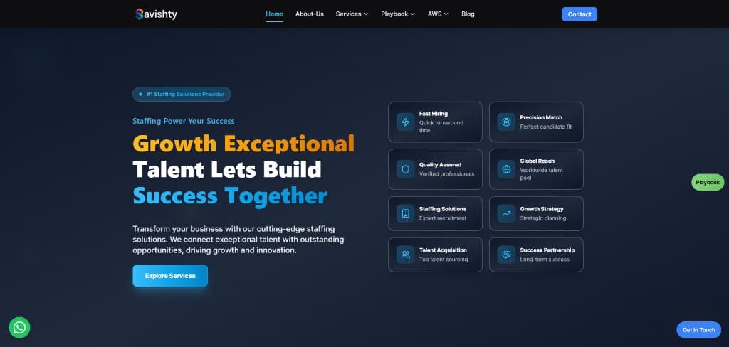 Savishty training and recruitment platform